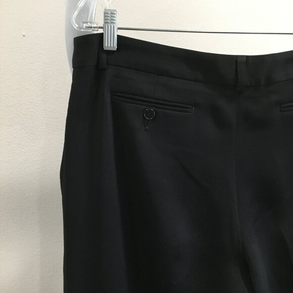 BCBGMAXAZRIA Black Slight Flare Leg Office Wear Slacks Dress Pant - Picture 8 of 10